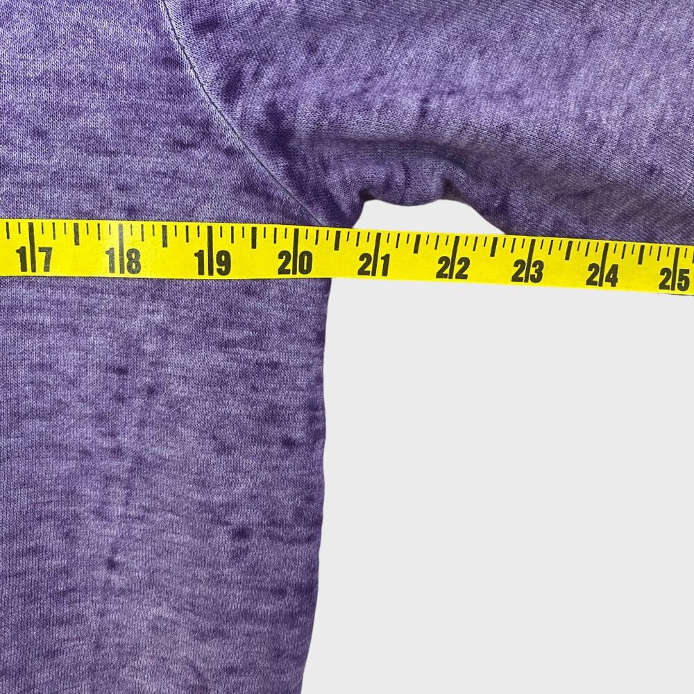 NBA Los Angeles Lakers Burnout Crewneck Sweatshirt Womens Medium Purple Pullover - Picture 11 of 12